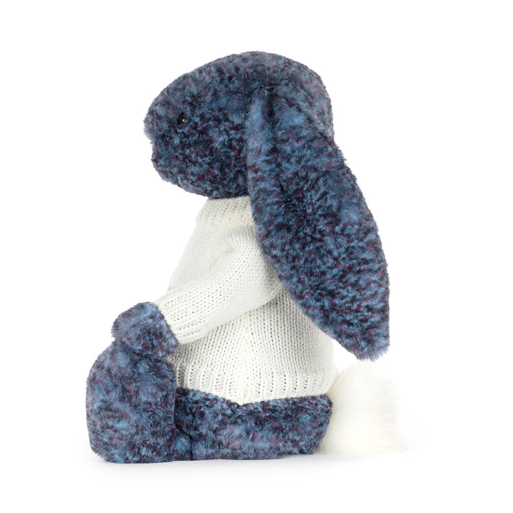 Jellycat Hopscone Luxe Bunny with Personalised Cream Jumper