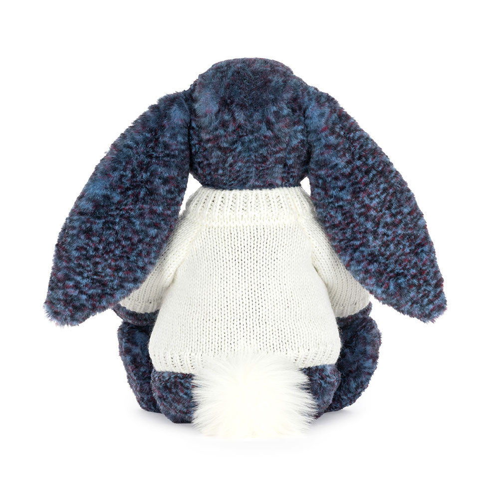 Jellycat Hopscone Luxe Bunny with Personalised Cream Jumper