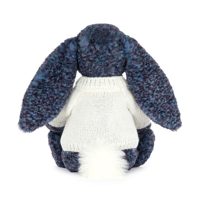Jellycat Hopscone Luxe Bunny with Personalised Cream Jumper
