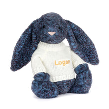 Jellycat Hopscone Luxe Bunny with Personalised Cream Jumper