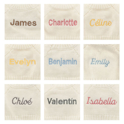 Jellycat Blossom Cream Bunny 'Berry' with Personalised Cream Jumper