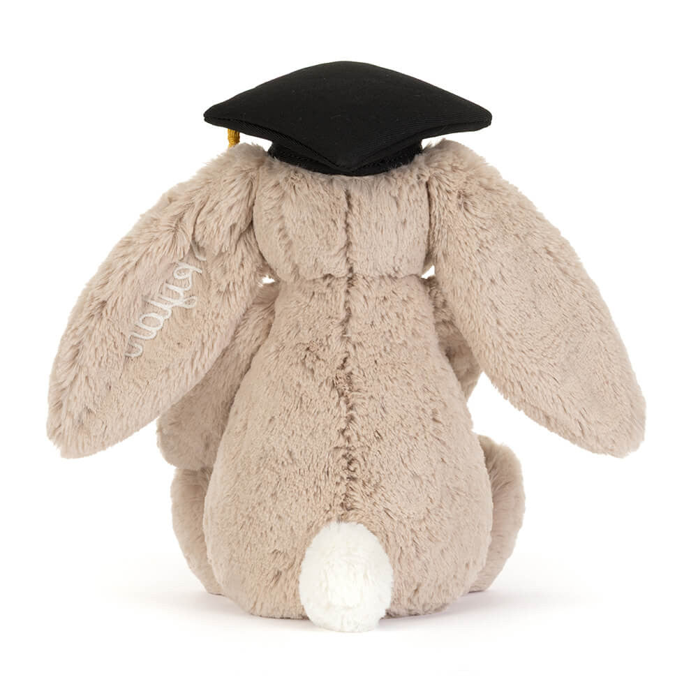 Jellycat Bashful Bunny Graduation Outfit Personalised Stuffed Toy