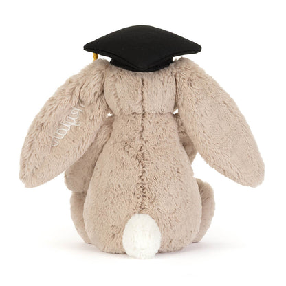 Jellycat Bashful Bunny Graduation Outfit Personalised Stuffed Toy
