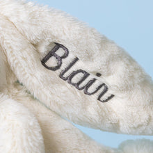 Jellycat Personalised Cream Bunny with Plant Soft Toy