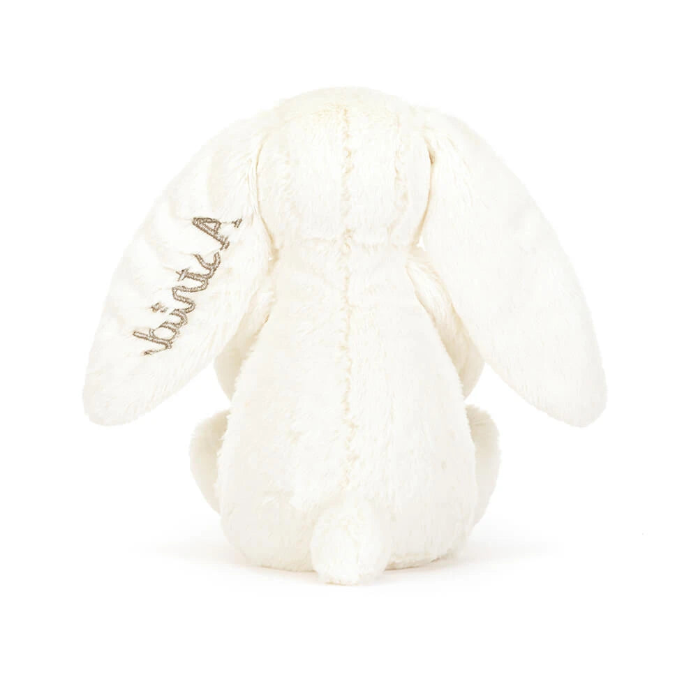 Jellycat Personalised Cream Bunny with Star Plush Toy