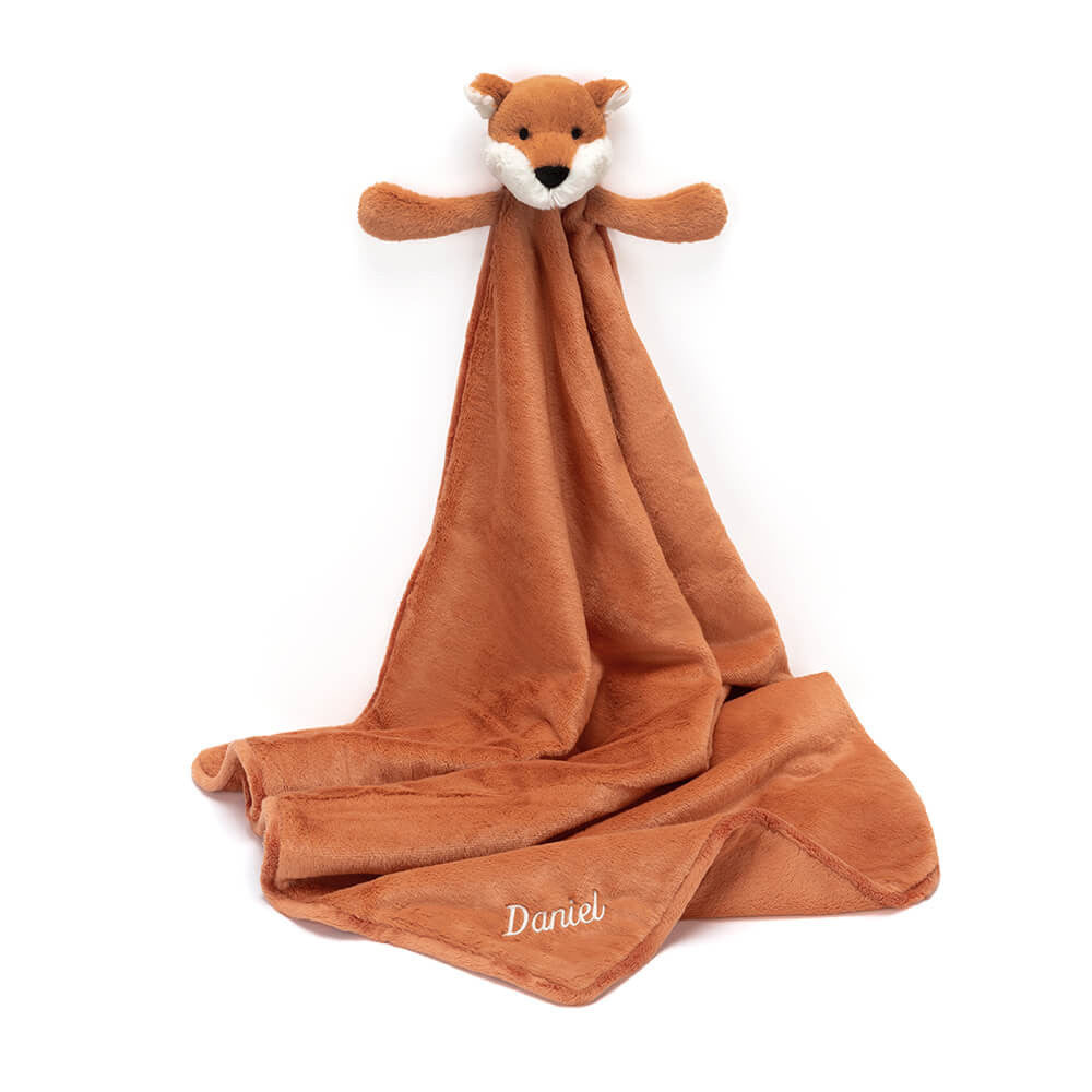 Jellycat Bashful Fox Cub Personalised Stuffed Animal Blankie