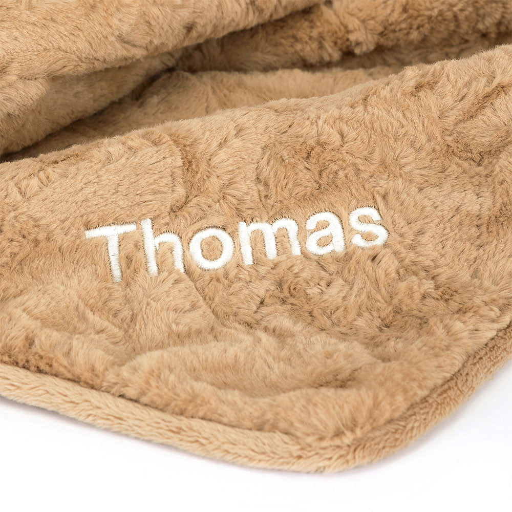 Jellycat Personalised Bartholomew Bear Blankie Brown