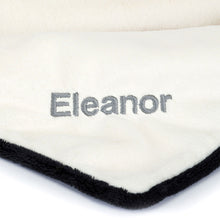 Jellycat Personalised Bashful Black & Cream Puppy Blankie
