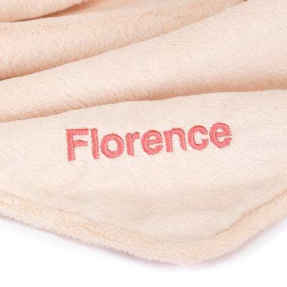 Jellycat Bashful Personalized Bunny Blankie for Baby in Blush