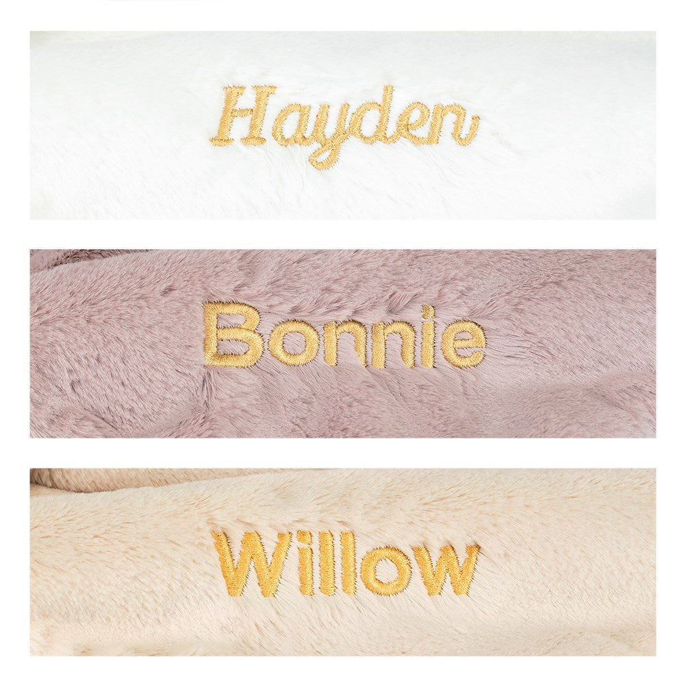 Jellycat Bashful Luxe Bunny Luna Personalised Blankie
