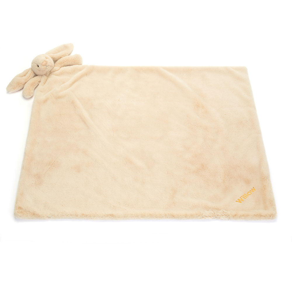 Jellycat Bashful Luxe Bunny Willow Personalized Blankie Soft Toy