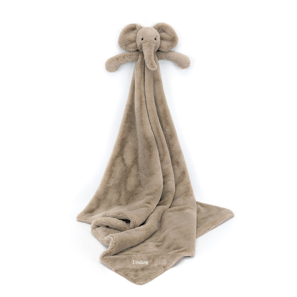 Jellycat Smudge Elephant Personalized Baby Blankie