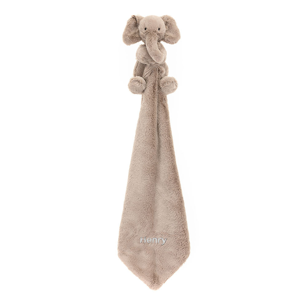 Jellycat Smudge Elephant Personalized Baby Soother