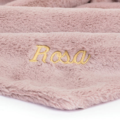 Jellycat Bashful Luxe Bunny Soother Personalized Rosa Baby Gift