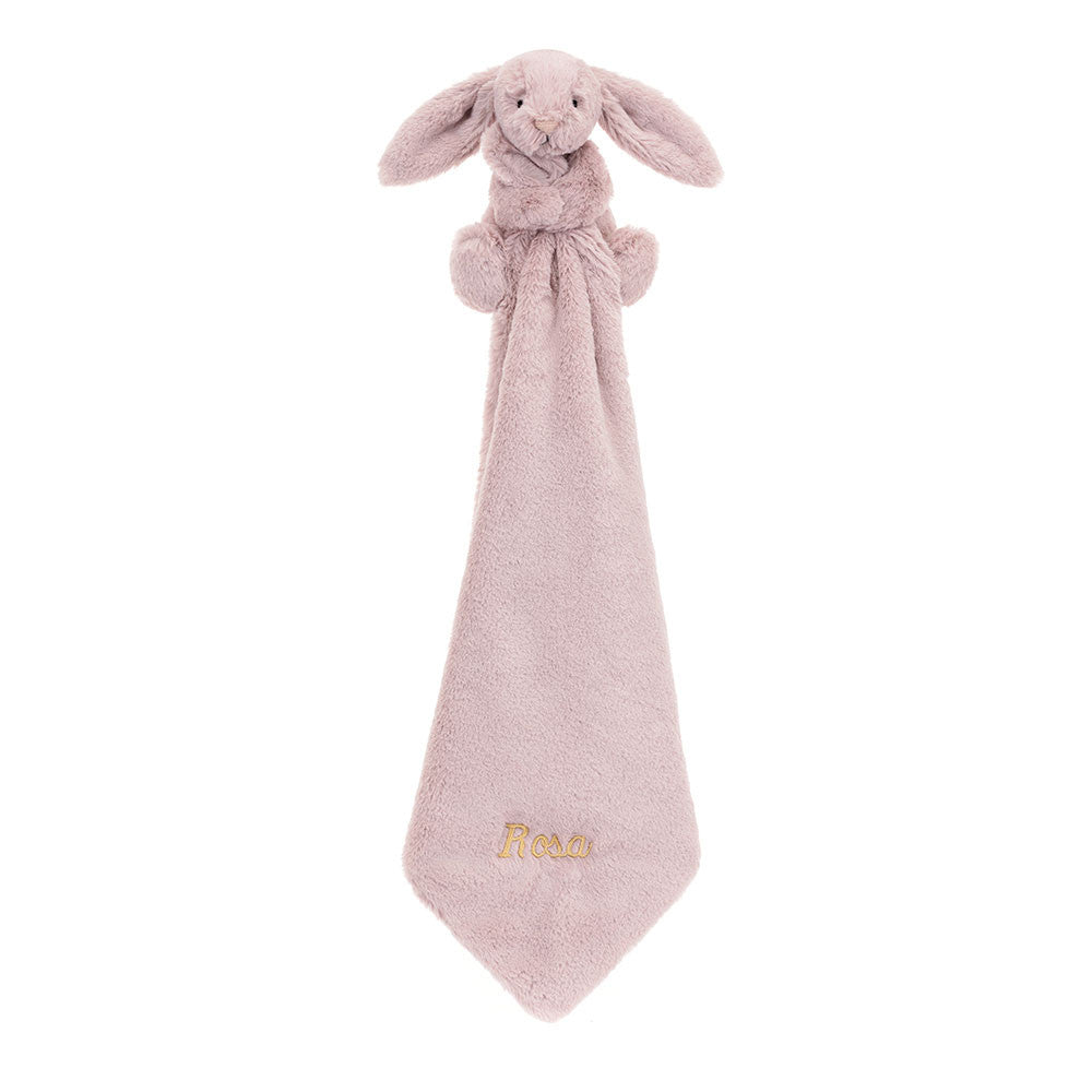 Jellycat Bashful Luxe Bunny Soother Personalized Rosa Baby Gift