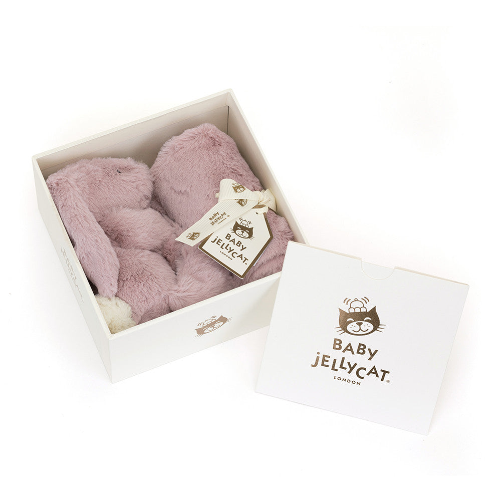 Jellycat Bashful Luxe Bunny Soother Personalized Rosa Baby Gift