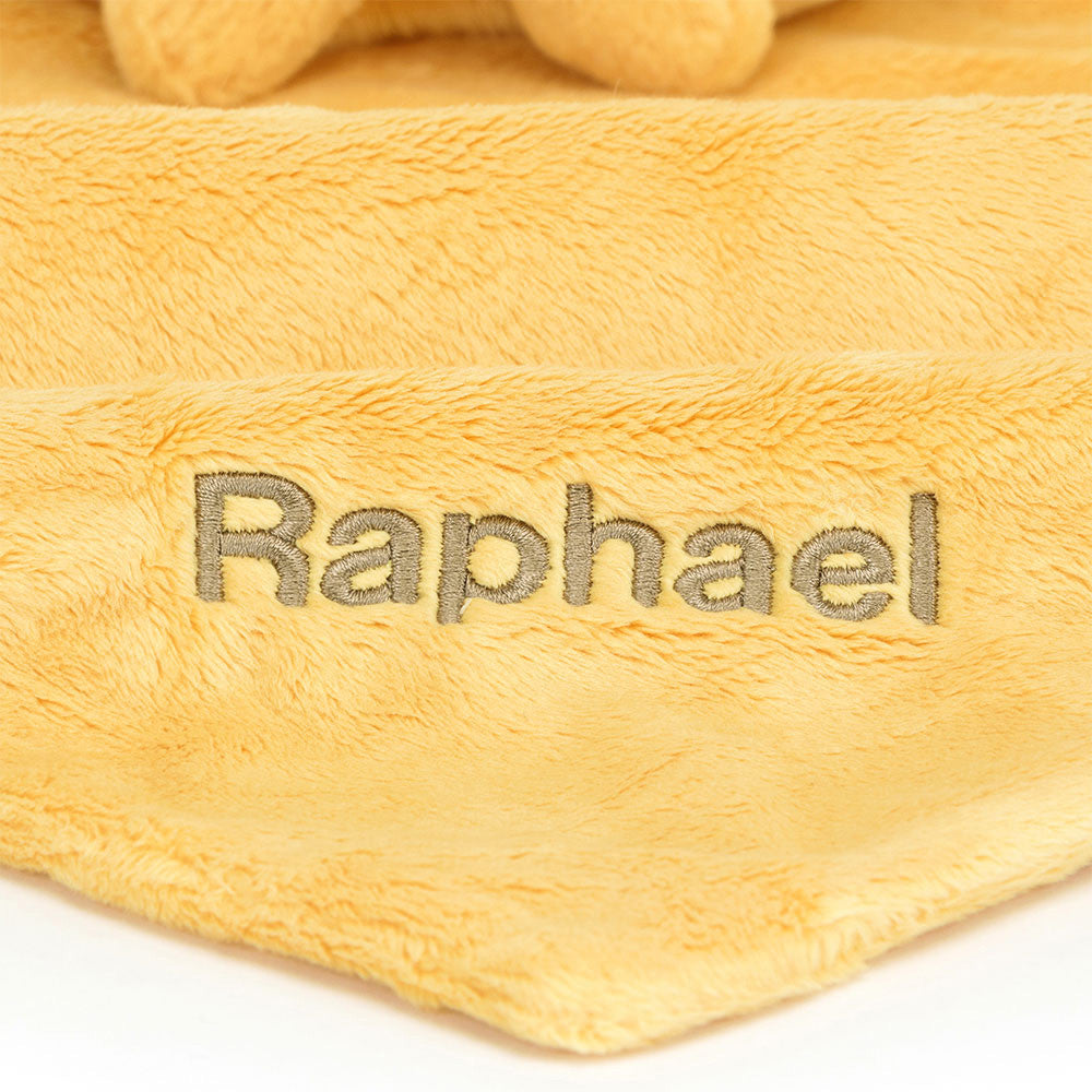 Jellycat Amuseables Sun Soother Personalised Golden Yellow Plush