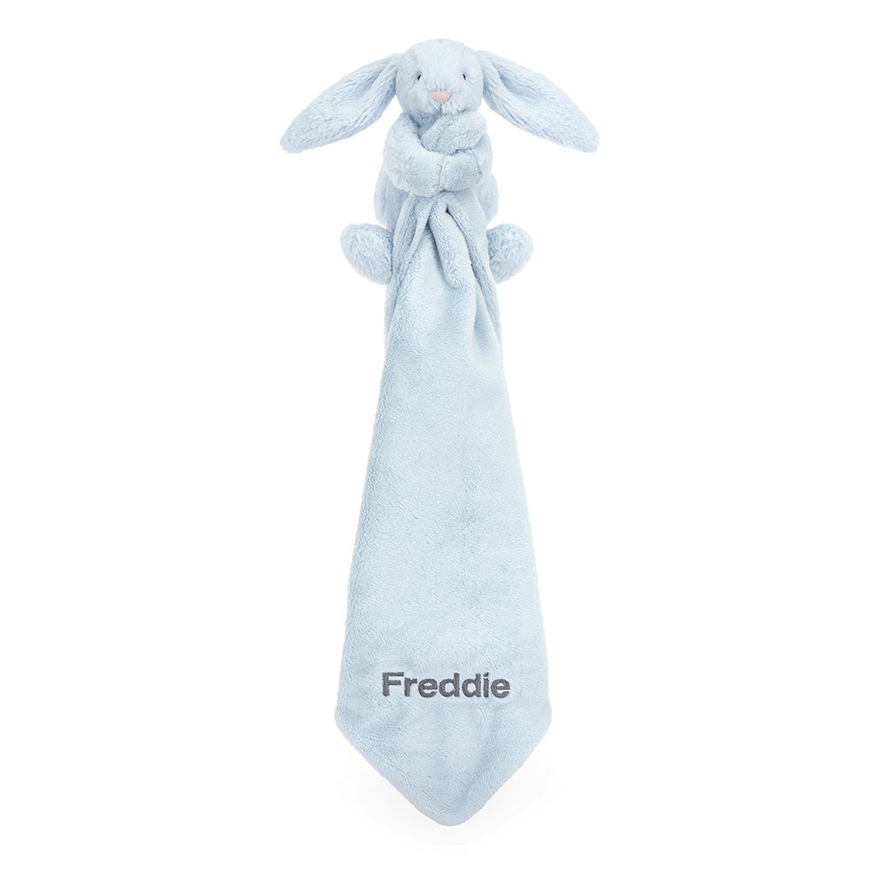 Jellycat Bashful Blue Bunny Soother Personalized Soft Toy
