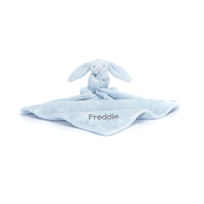 Jellycat Bashful Blue Bunny Soother Personalized Soft Toy