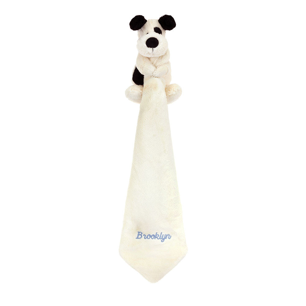 Jellycat Bashful Black & Cream Puppy Personalized Soother