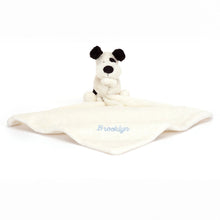 Jellycat Bashful Black & Cream Puppy Personalized Soother