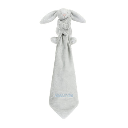 Jellycat Bashful Silver Bunny Personalized Soother Plush Baby Gift
