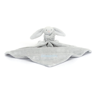Jellycat Bashful Silver Bunny Personalized Soother Plush Baby Gift