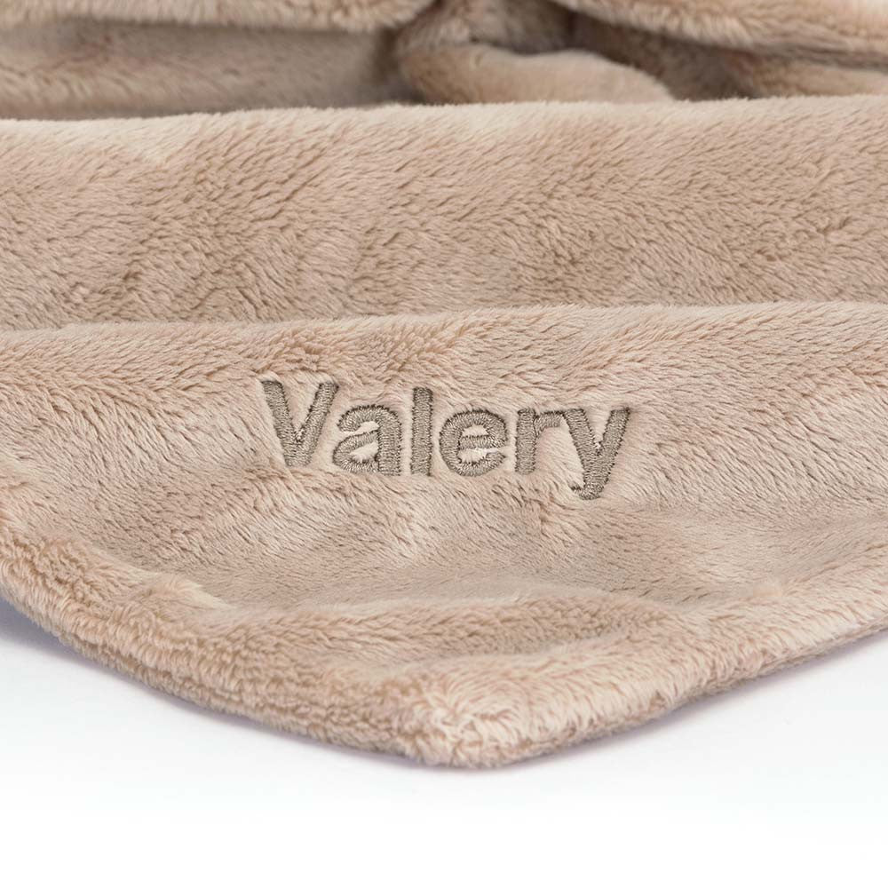 Personalised Bashful Beige Bunny Soother Soft Toy