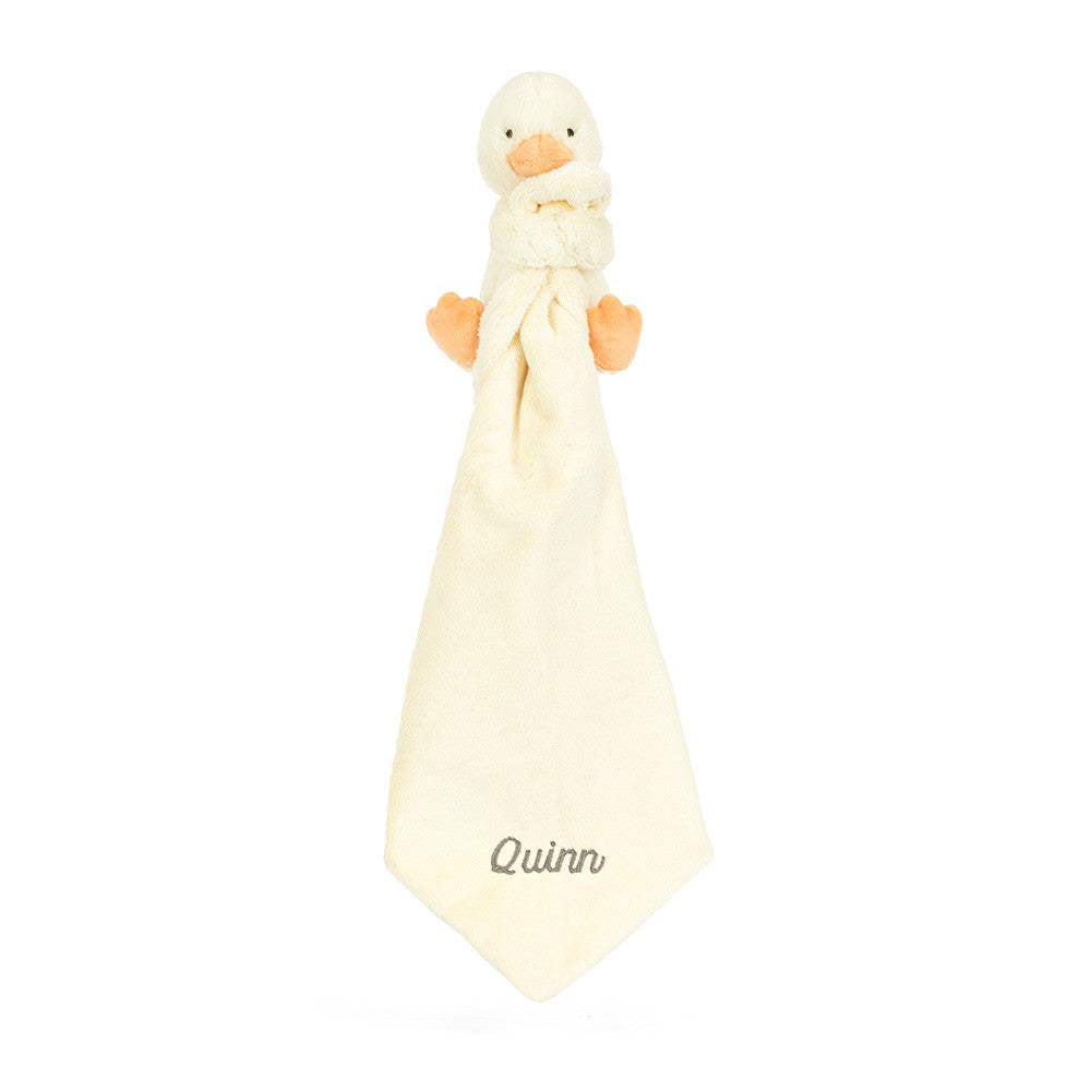 Jellycat Bashful Duckling Personalized Soft Baby Soother Toy