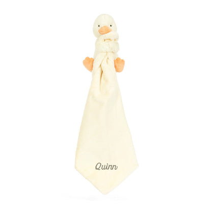 Jellycat Bashful Duckling Personalized Soft Baby Soother Toy