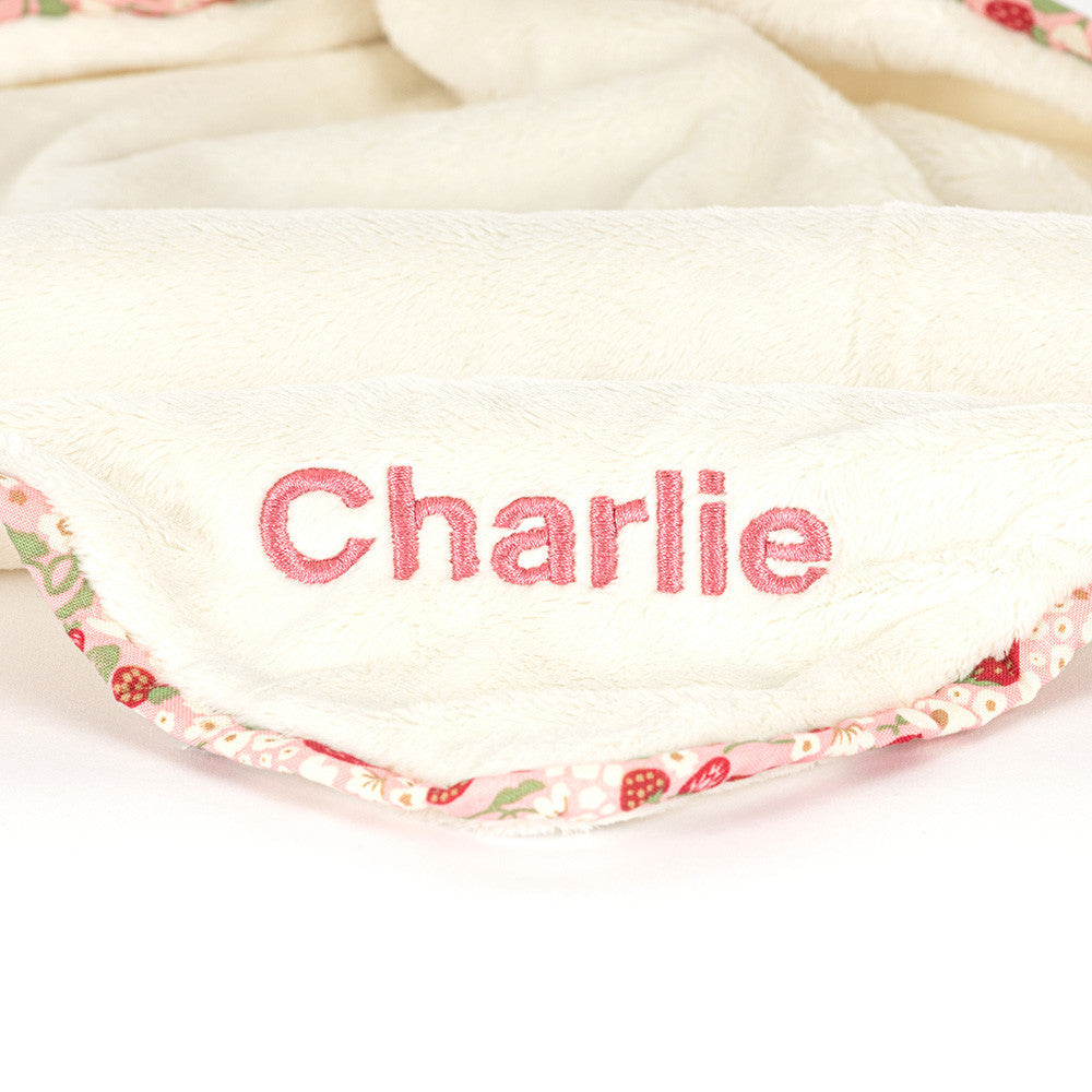 Jellycat Blossom Cream Bunny 'Berry' Soother Personalised