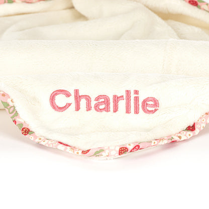 Jellycat Blossom Cream Bunny 'Berry' Soother Personalised