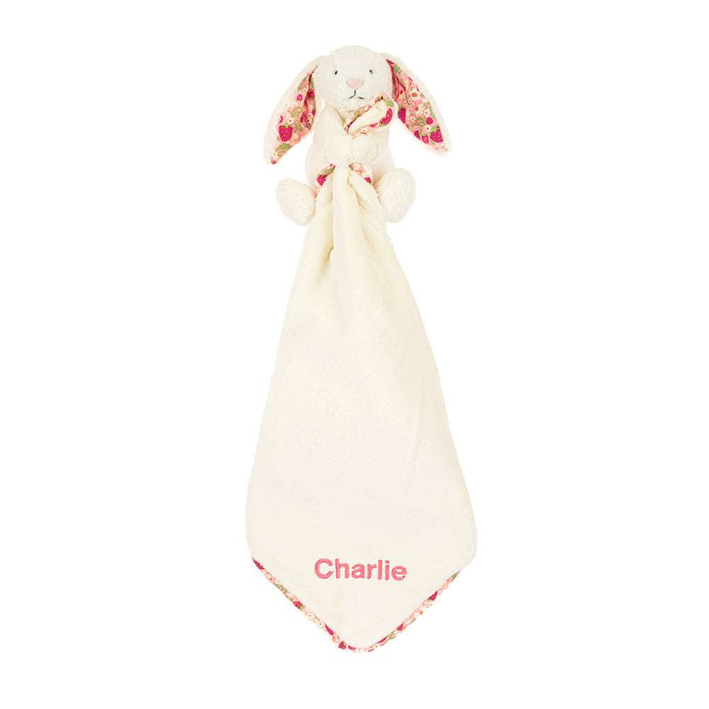 Jellycat Blossom Cream Bunny 'Berry' Soother Personalised