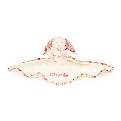 Jellycat Blossom Cream Bunny 'Berry' Soother Personalised