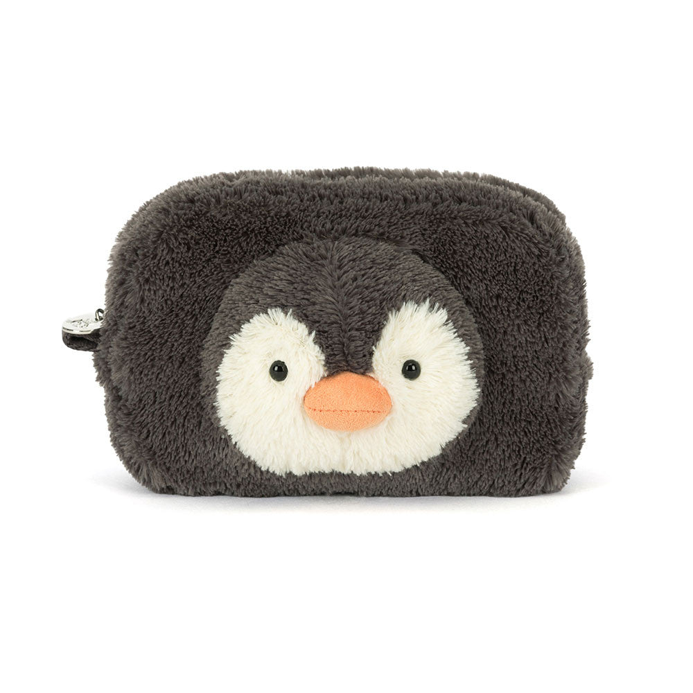 Jellycat Peanut Penguin Pouch Soft Plush Accessory Bag for Essentials