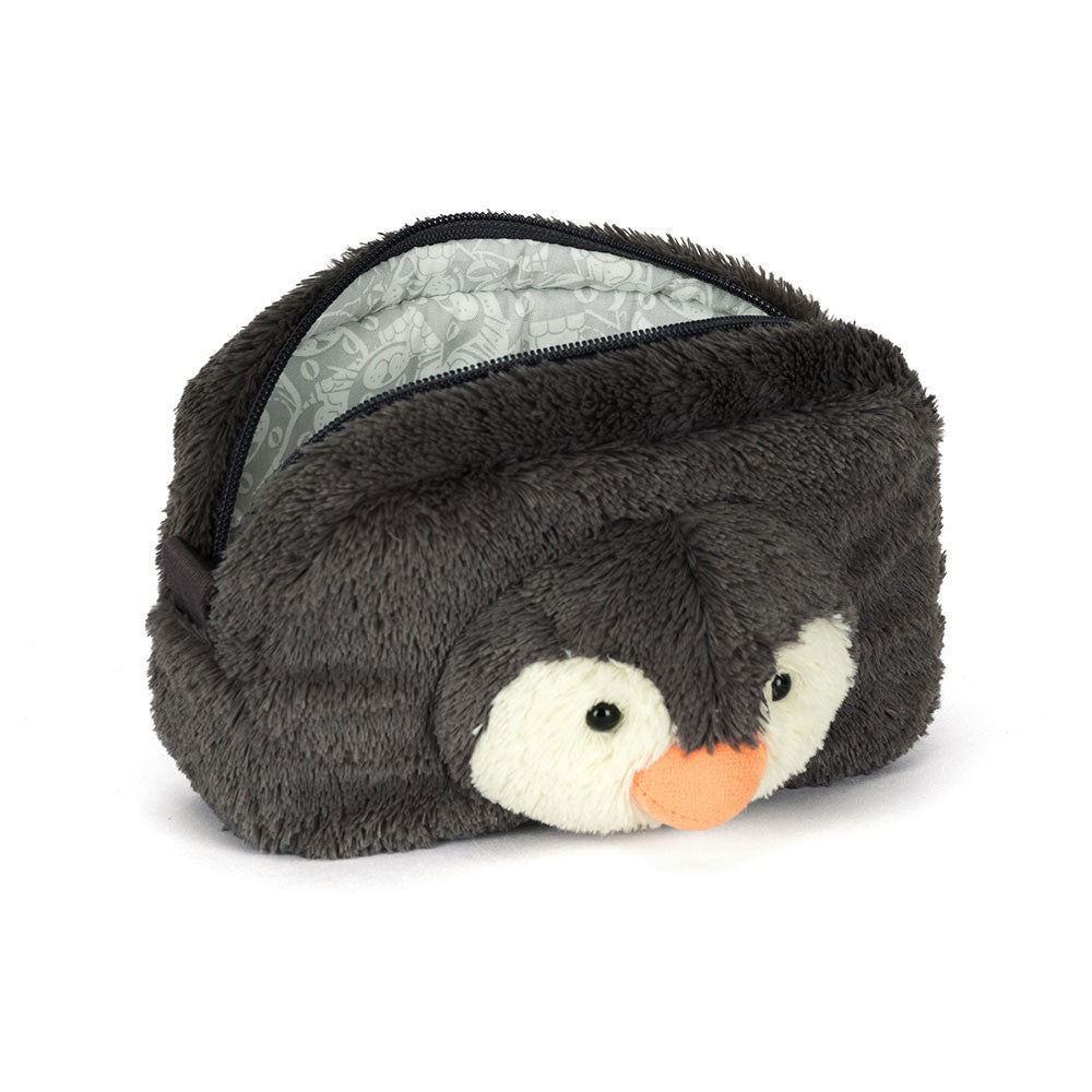 Jellycat Peanut Penguin Pouch Soft Plush Accessory Bag for Essentials