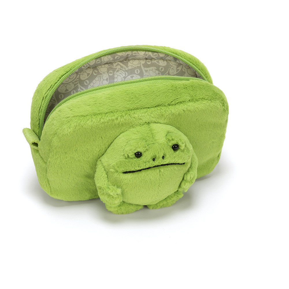 Jellycat Ricky Rain Frog Pouch Novelty Stationery Accessory