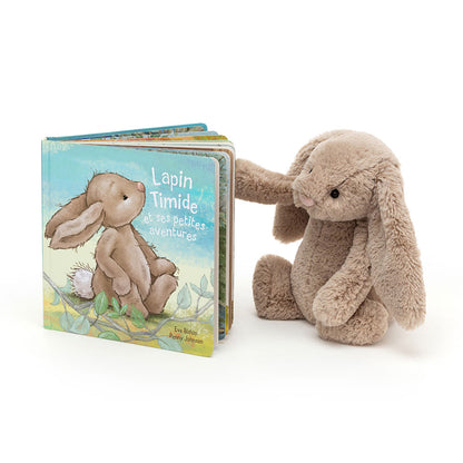 Jellycat Lapin Timide Et Ses Petites Aventures, Bashful Beige Bunny Medium