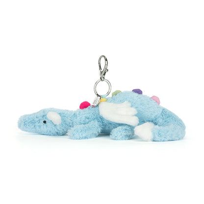 Jellycat Sky Dragon Bag Charm Mythical Creature Blue