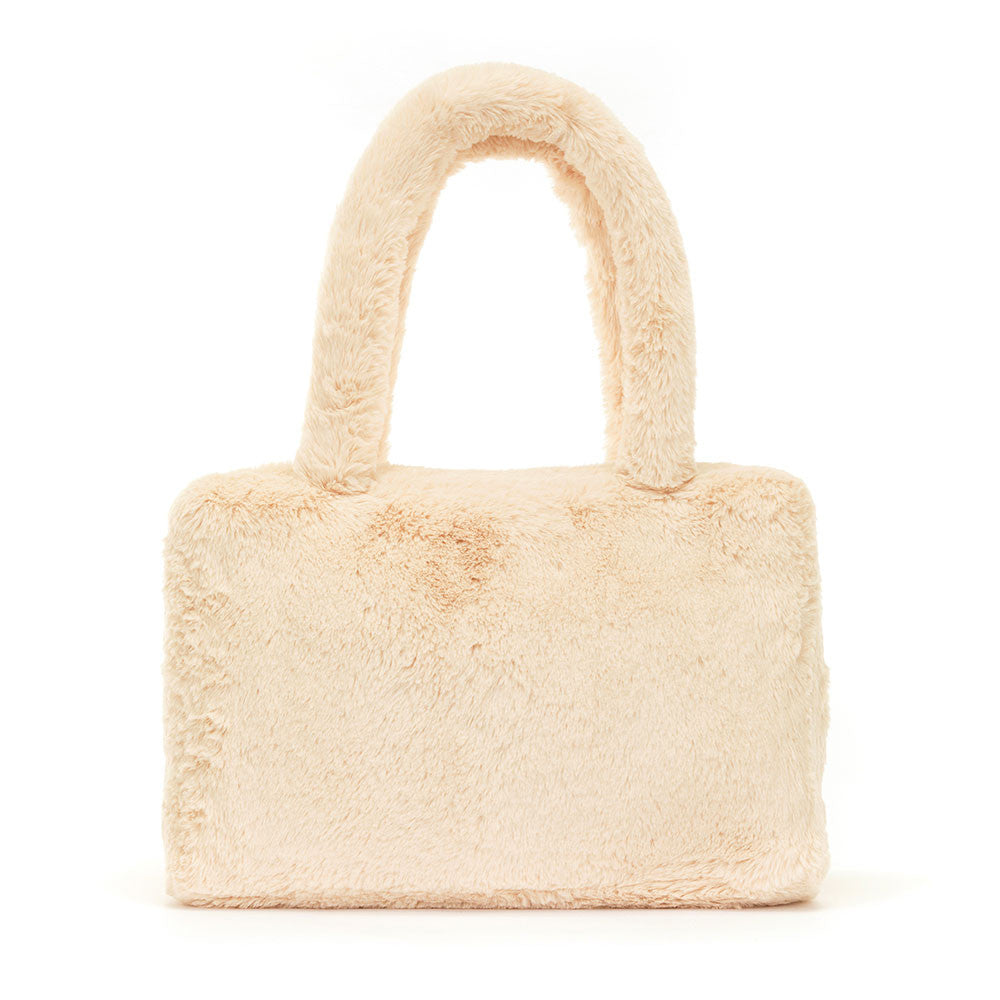 Jellycat Smudge Rabbit Tote Bag Plush Furry Handbag